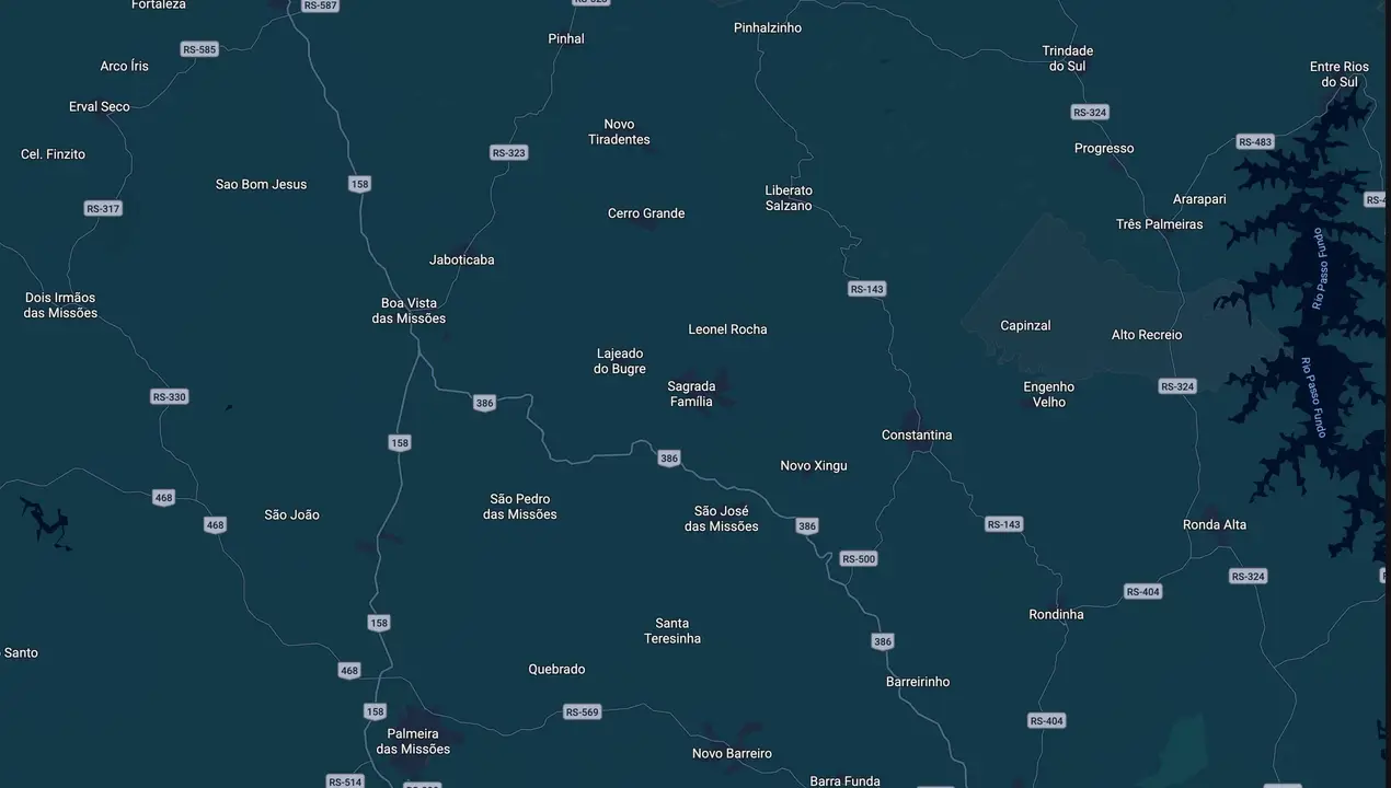 Mapa eleitoral de Mauro Galatto