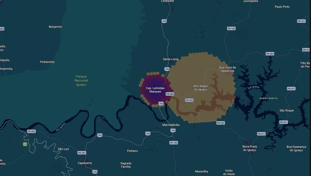 Mapa eleitoral de Maxwell Scapini