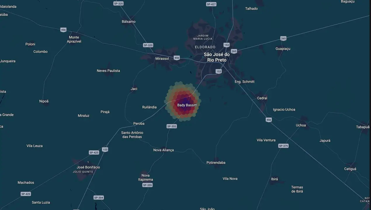 Mapa eleitoral de Meiri Catelani