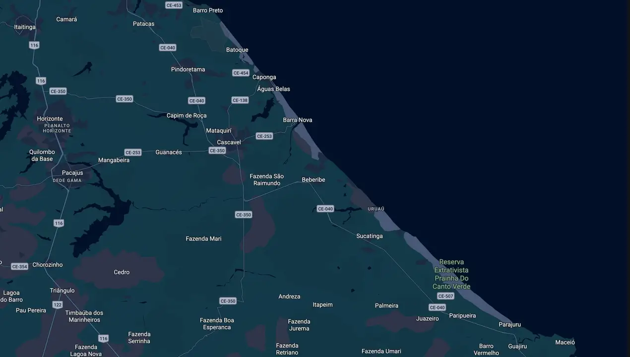 Mapa eleitoral de Michele Queiroz