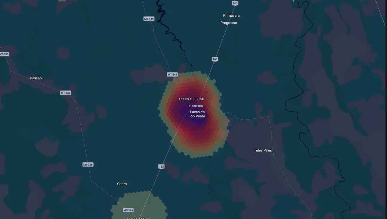 Mapa eleitoral de Miguel Vaz