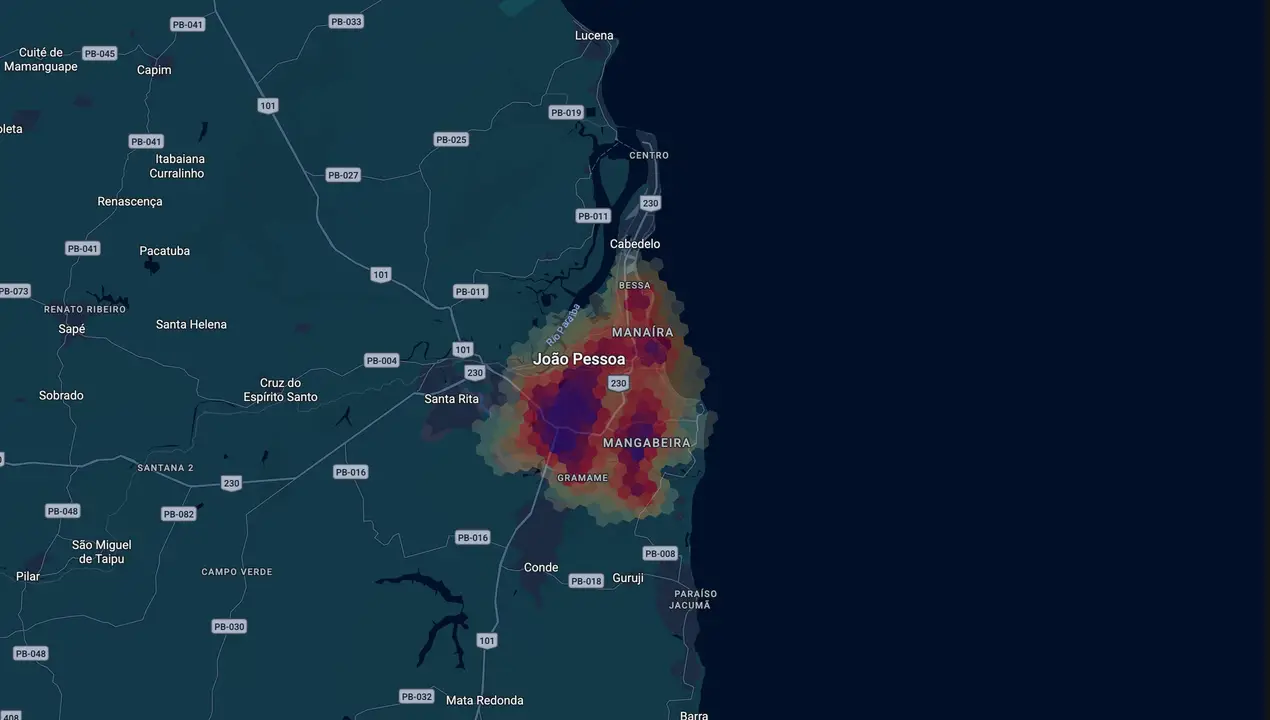 Mapa eleitoral de Milanez Neto