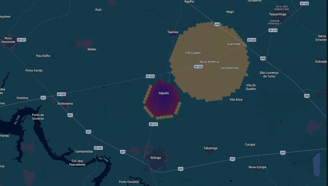 Mapa eleitoral de Mi Reggiani