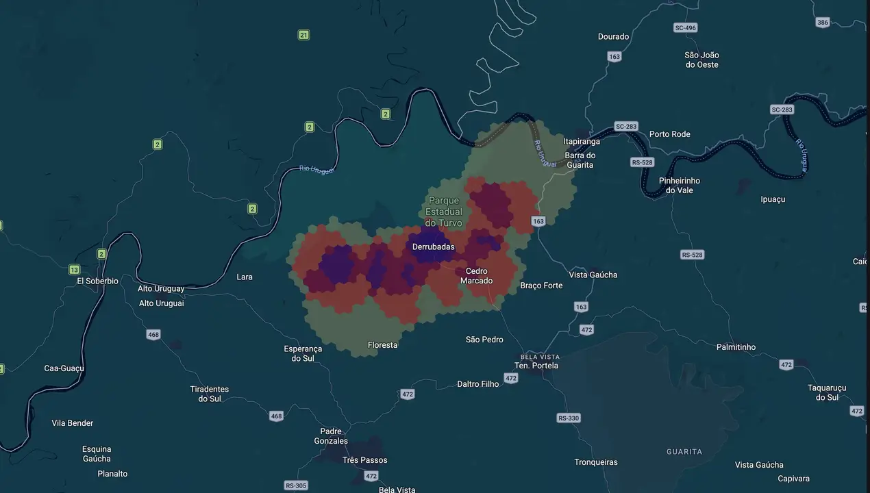 Mapa eleitoral de Miro