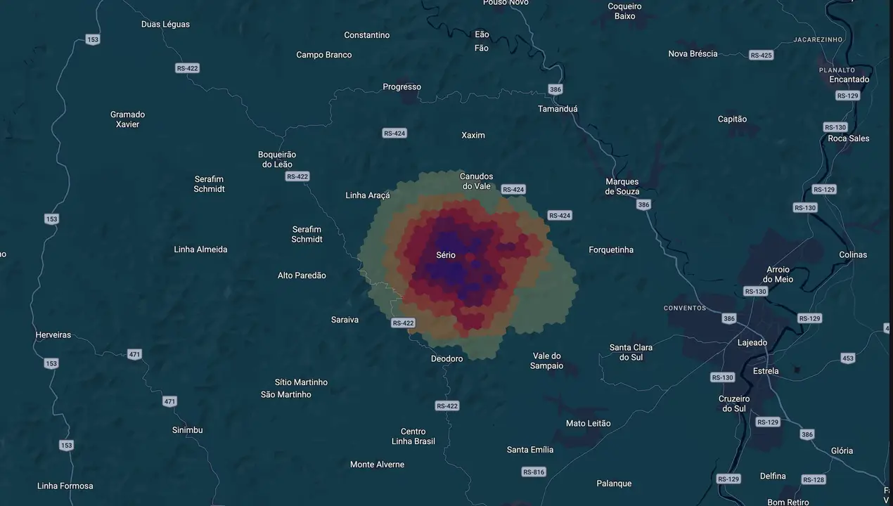Mapa eleitoral de Moises de Freitas
