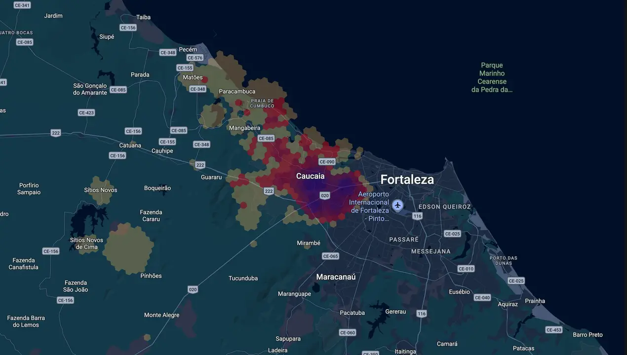 Mapa eleitoral de Moisés Oliveira