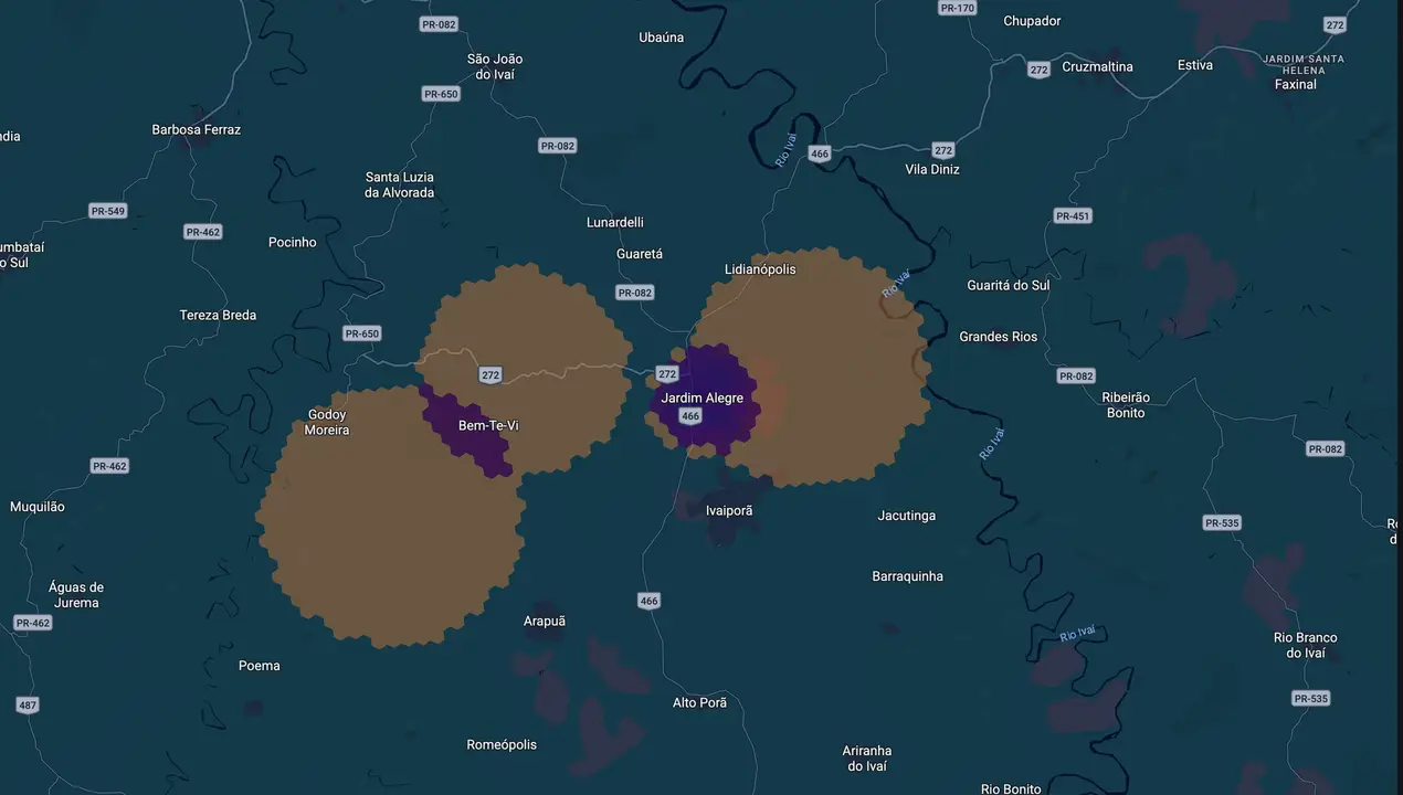 Mapa eleitoral de Moisés Santos