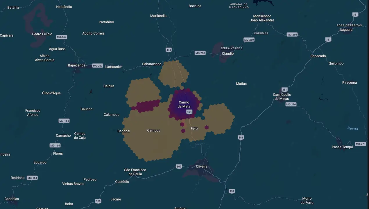 Mapa eleitoral de Mônica