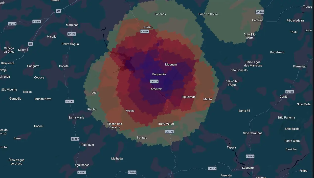 Mapa eleitoral de Monteiro Filho