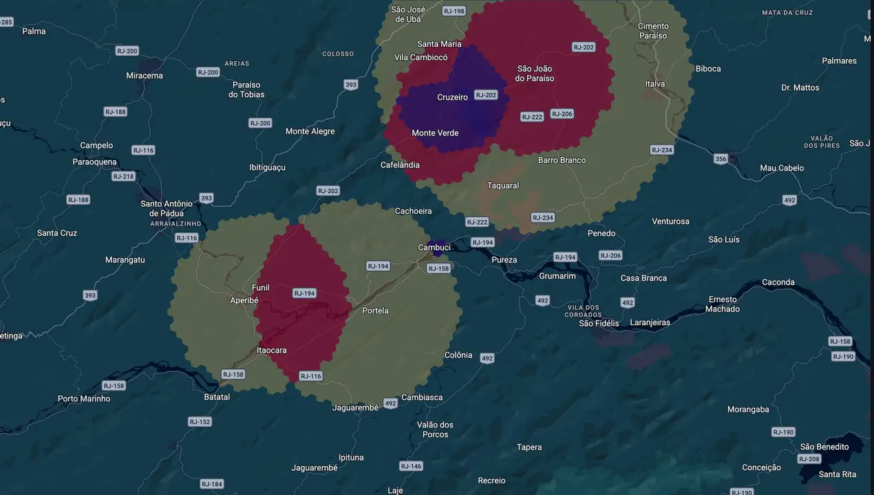 Mapa eleitoral de Murillo Defanti