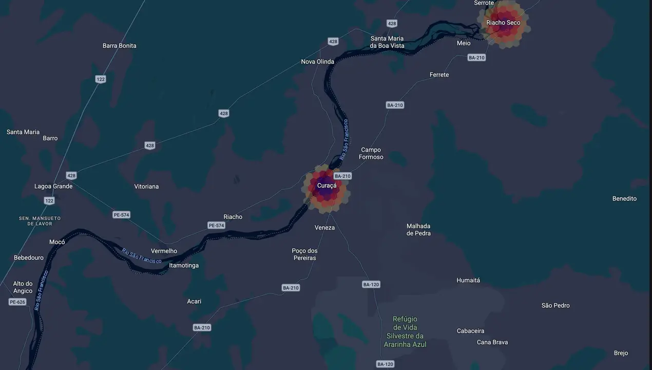 Mapa eleitoral de Murilo Bomfim