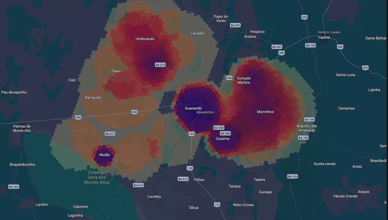 Mapa eleitoral de Nal Azevedo
