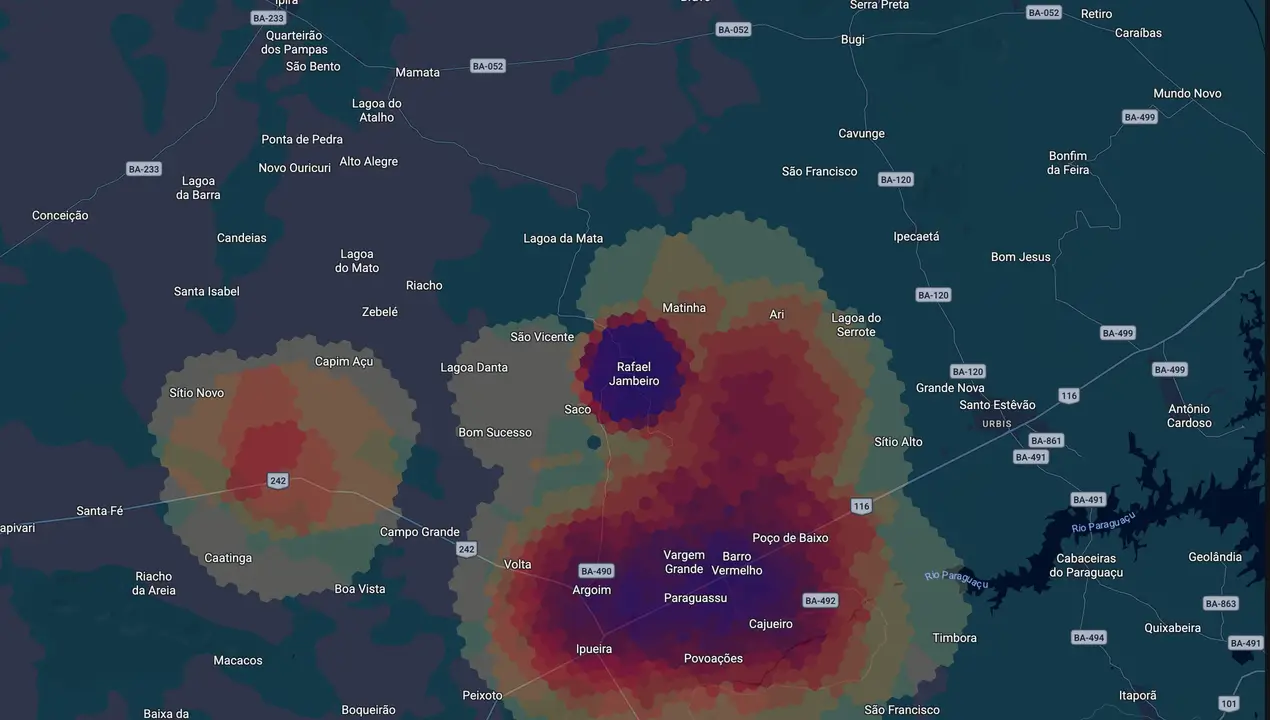 Mapa eleitoral de Nalvinho