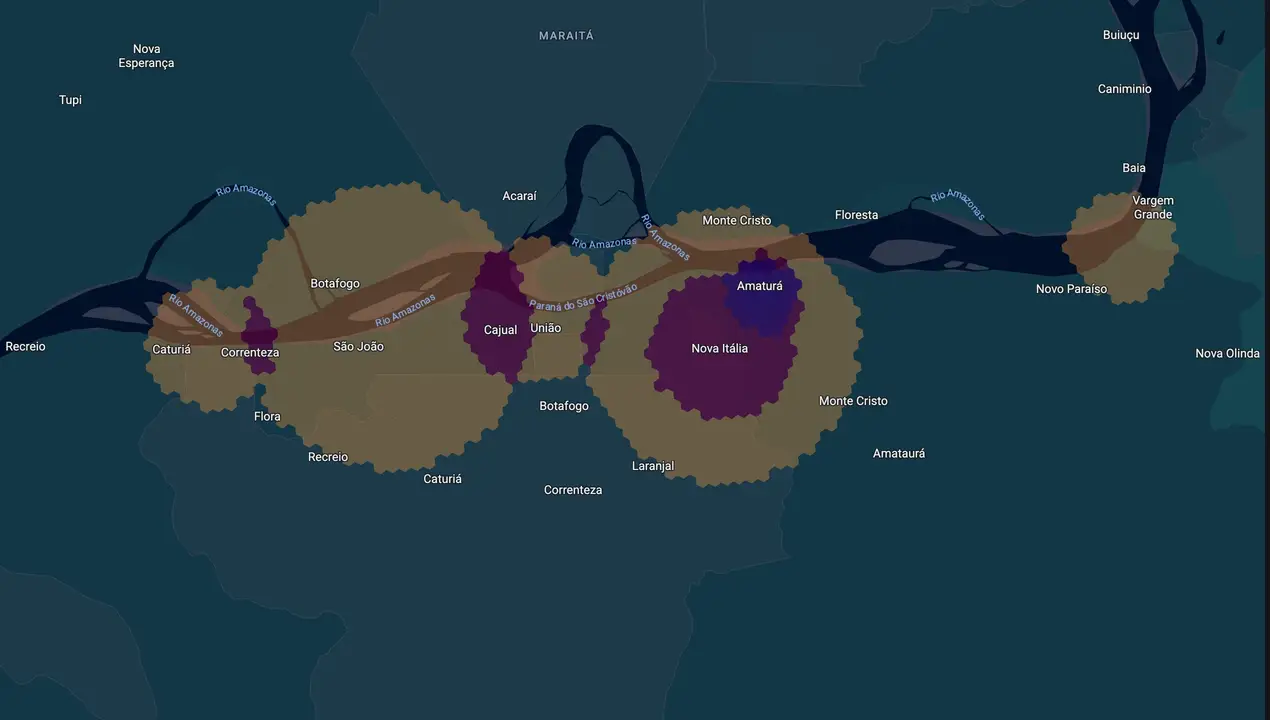 Mapa eleitoral de Nazaré Rocha