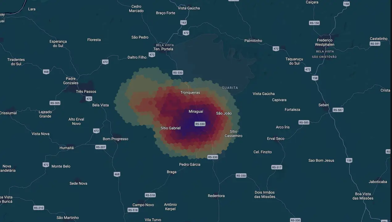 Mapa eleitoral de Neco