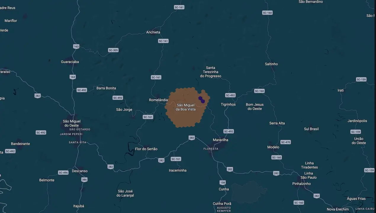 Mapa eleitoral de Neco