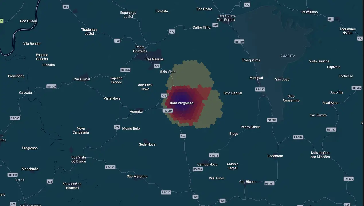 Mapa eleitoral de Nego