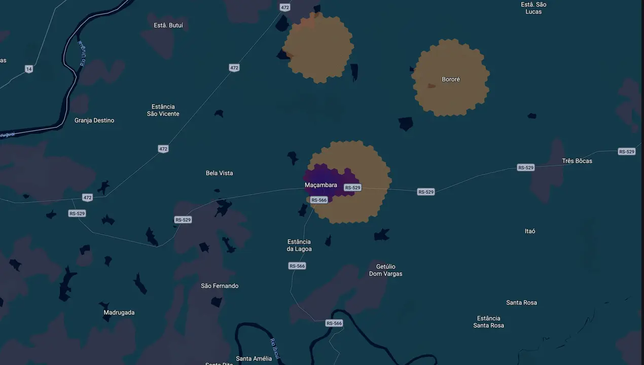 Mapa eleitoral de Negro do Brasil
