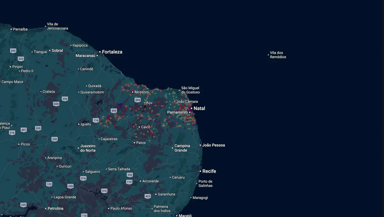 Mapa eleitoral de Neilton