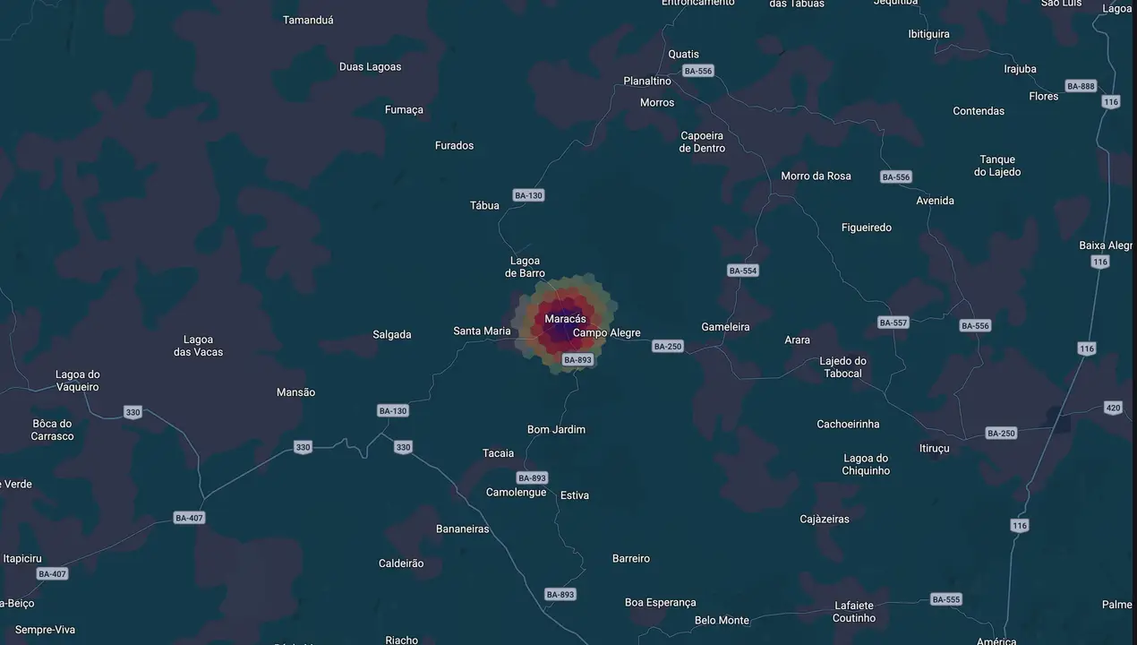 Mapa eleitoral de Nelson Portela