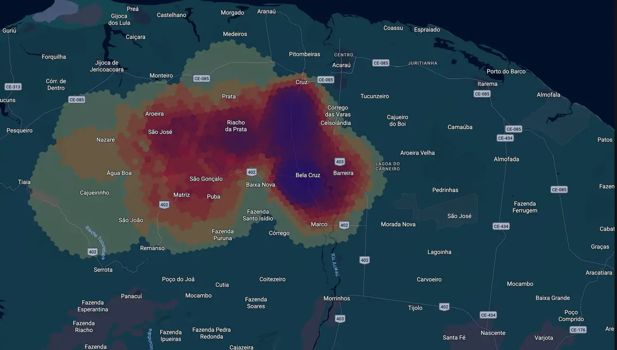 Mapa eleitoral de Netim Morais