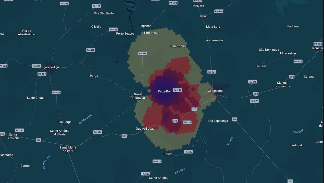 Mapa eleitoral de Neto Cavalcante