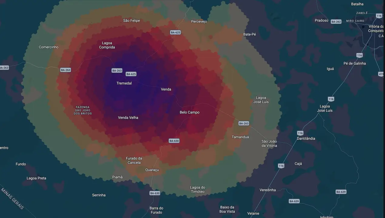 Mapa eleitoral de Neto Fidélis
