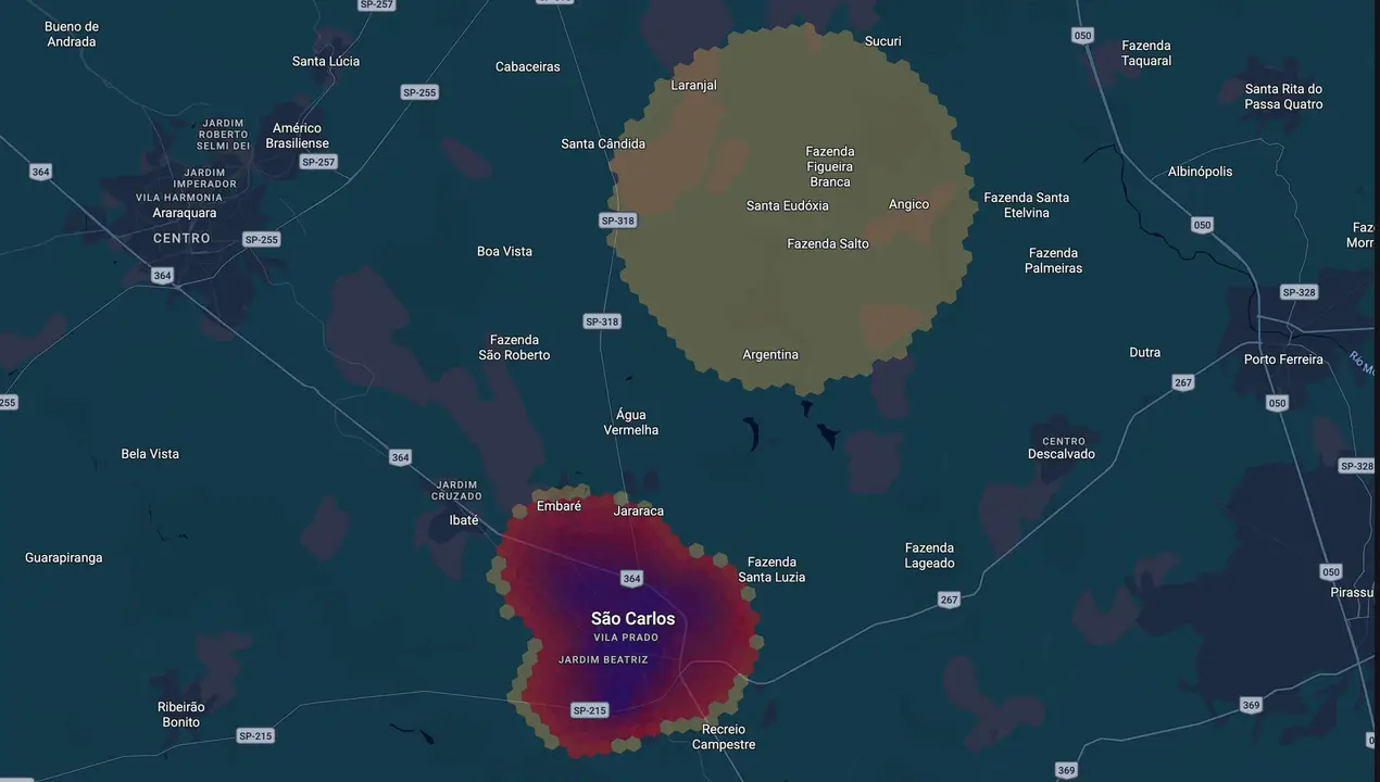 Mapa eleitoral de Netto Donato