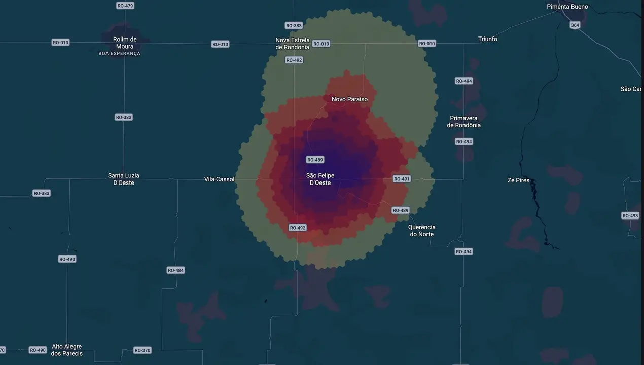 Mapa eleitoral de Ney da Paiol