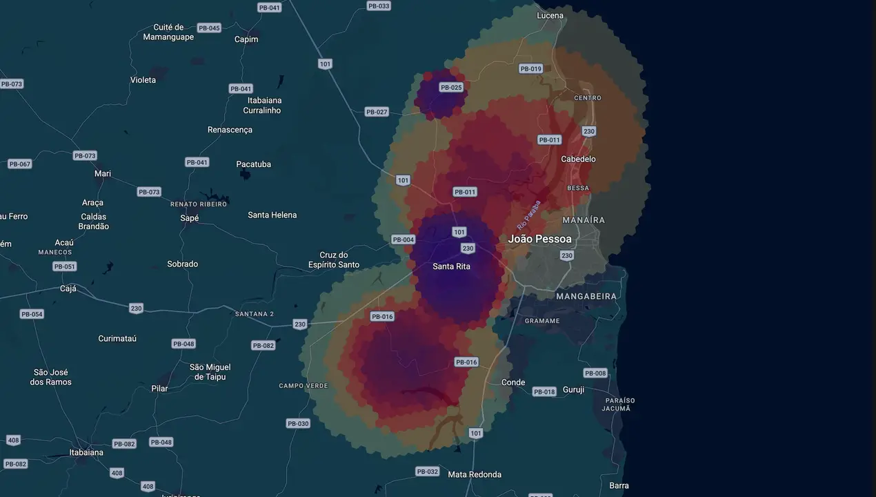 Mapa eleitoral de Nilvan Ferreira