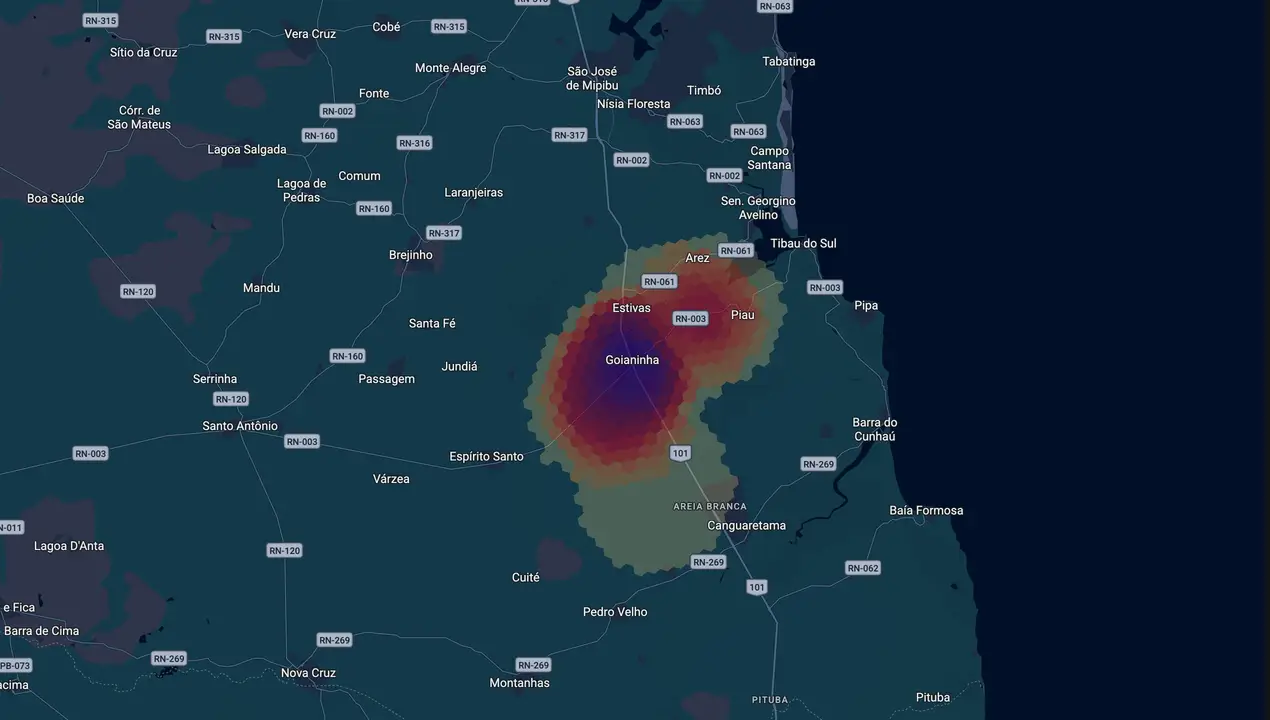 Mapa eleitoral de Nira