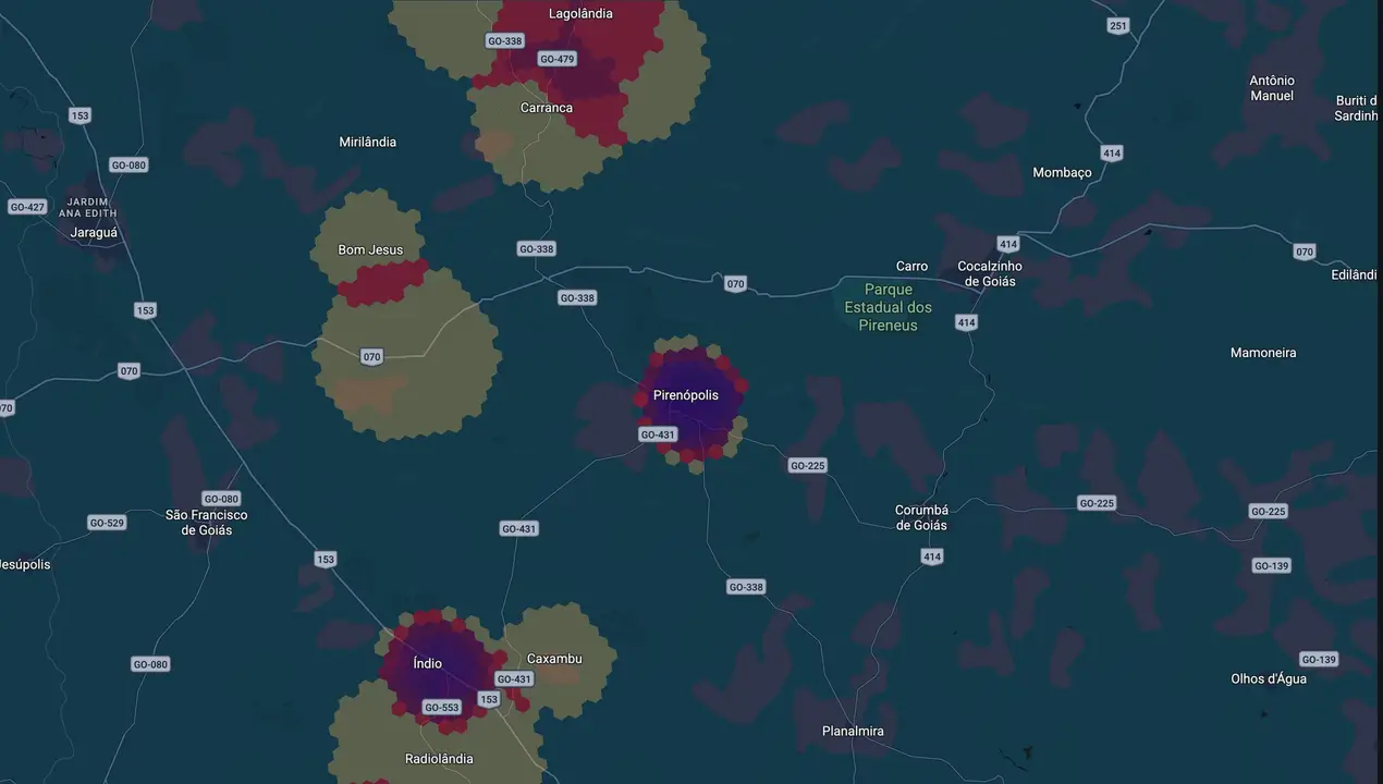 Mapa eleitoral de Nivaldo Melo