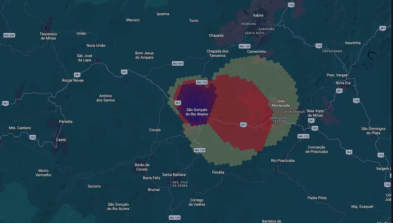 Mapa eleitoral de Nozinho