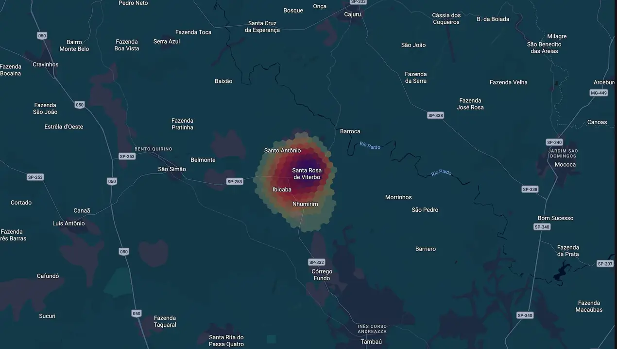 Mapa eleitoral de Omar Nagib