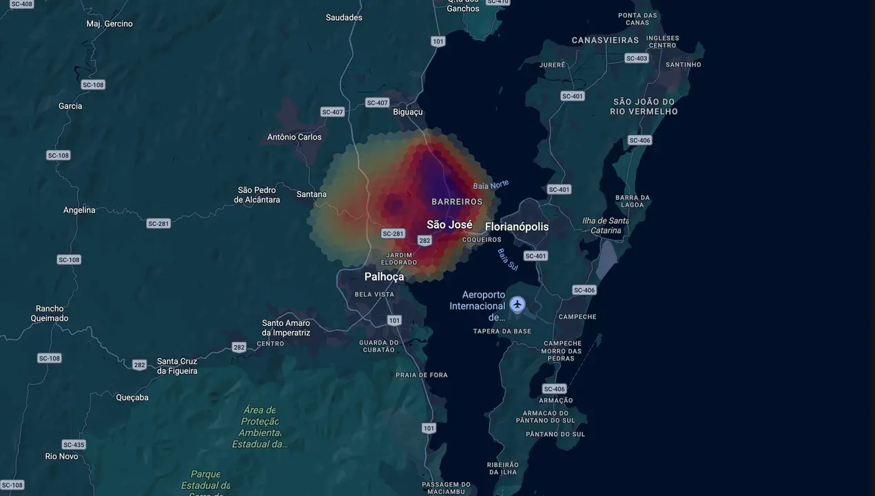 Mapa eleitoral de Orvino