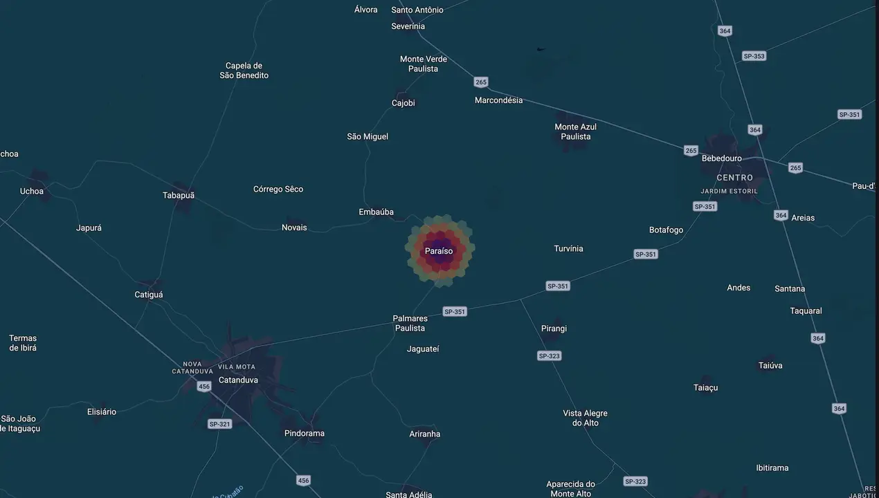 Mapa eleitoral de Osvalte Bovoni