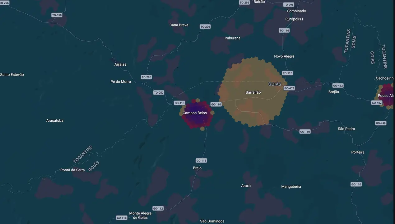 Mapa eleitoral de Pablo Geovanni