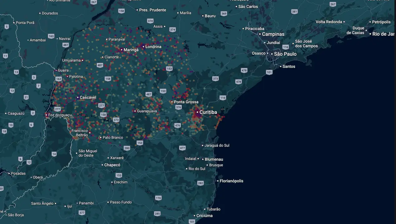 Mapa eleitoral de Padovani