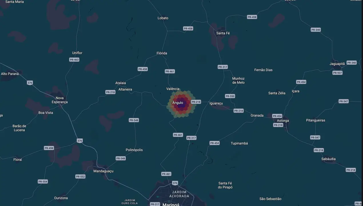 Mapa eleitoral de Panda