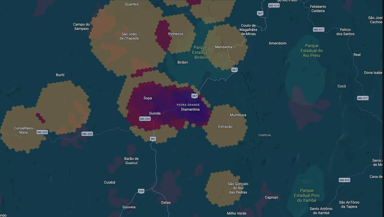 Mapa eleitoral de Paquito