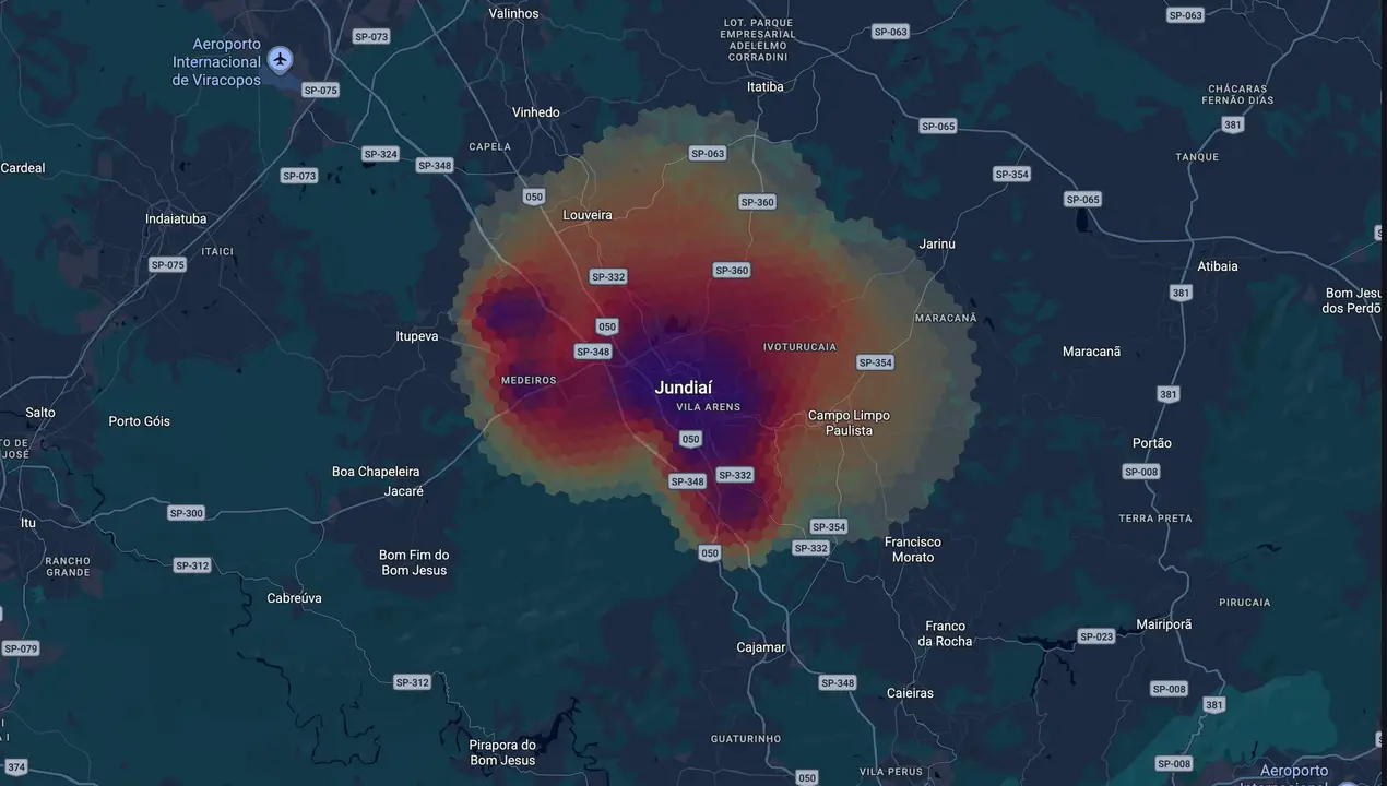 Mapa eleitoral de Parimoschi