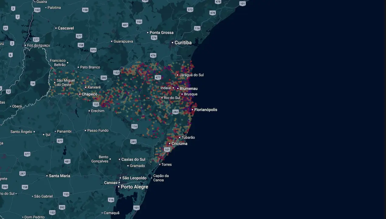 Mapa eleitoral de Paulinha