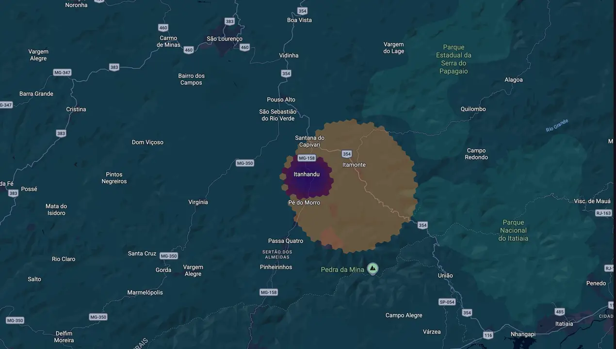 Mapa eleitoral de Paulinho