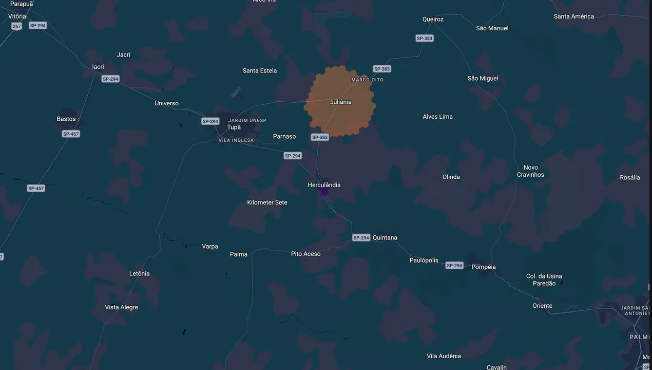 Mapa eleitoral de Paulinho