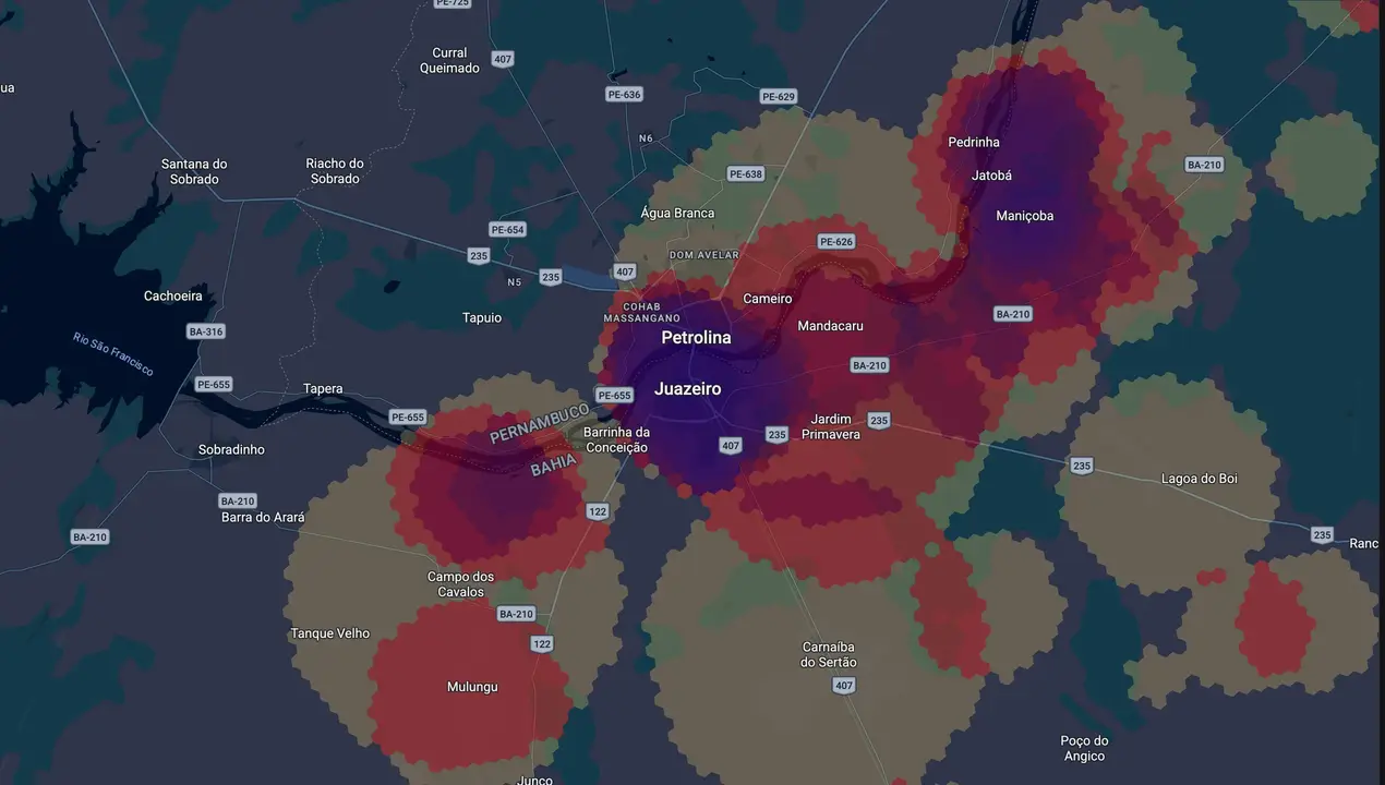 Mapa eleitoral de Paulo Bomfim
