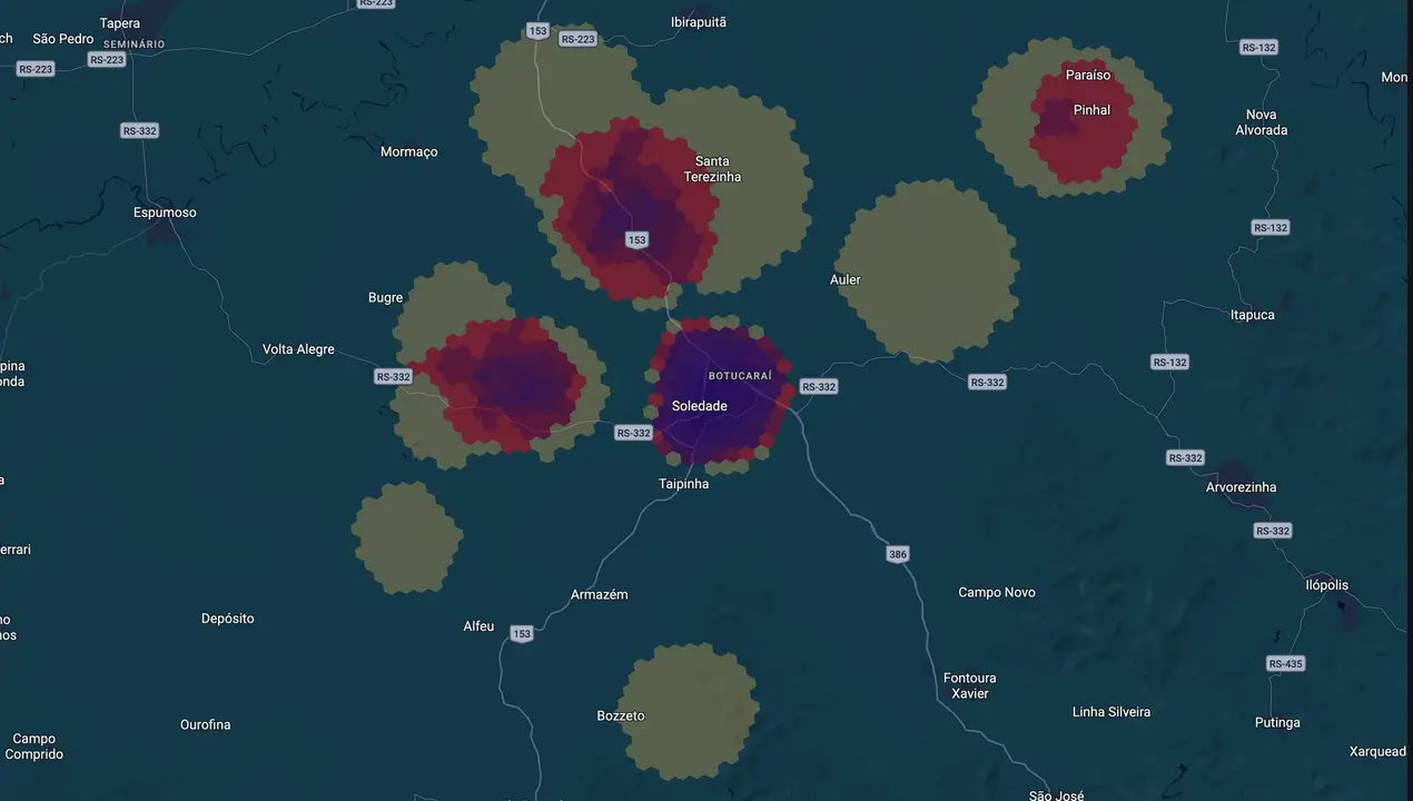 Mapa eleitoral de Paulo Cattaneo