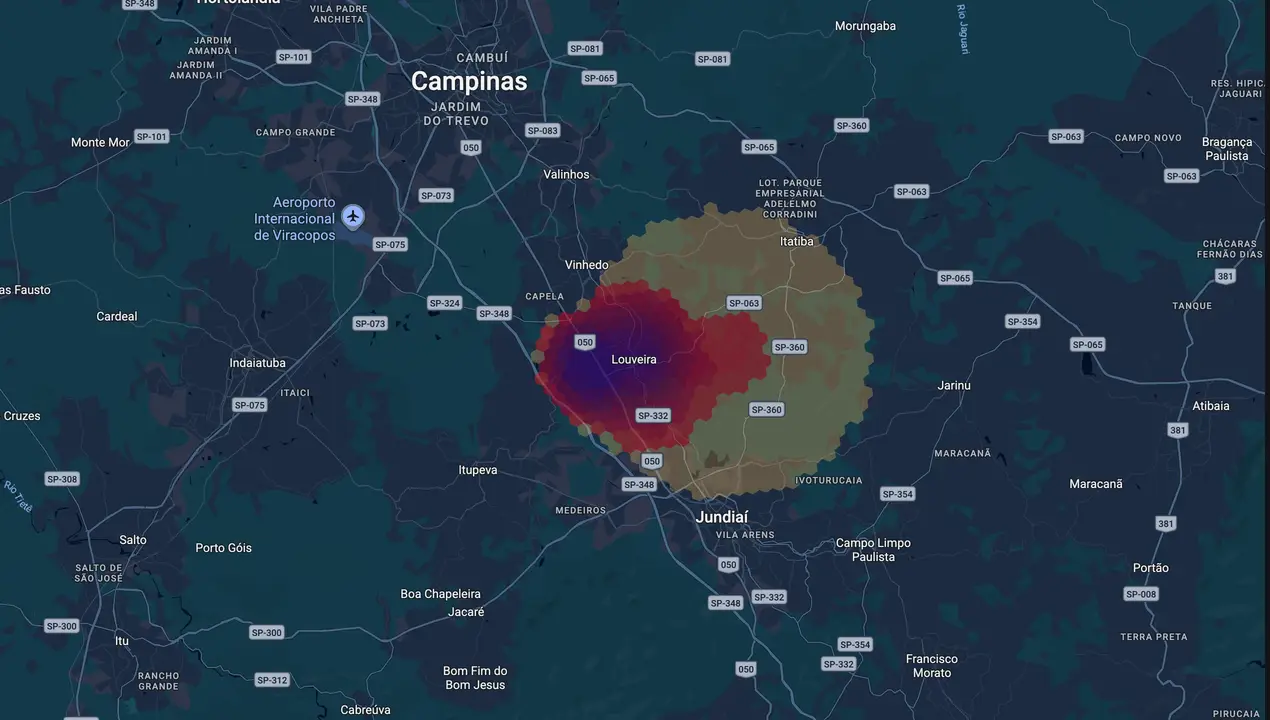 Mapa eleitoral de Paulo Finamore