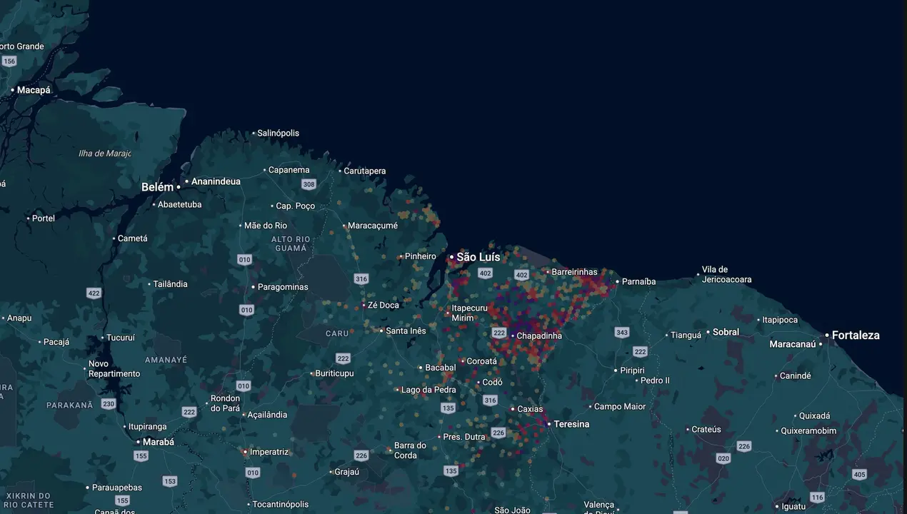 Mapa eleitoral de Paulo Neto