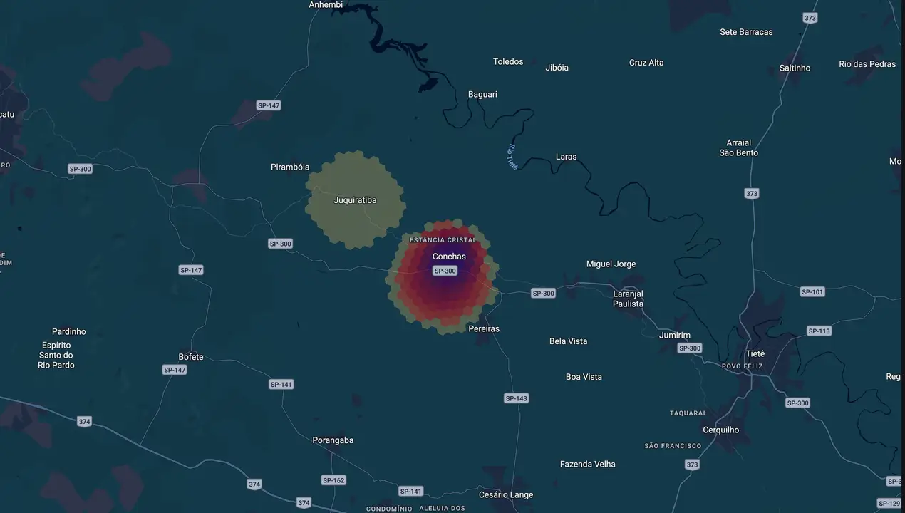 Mapa eleitoral de Paulo Nunes