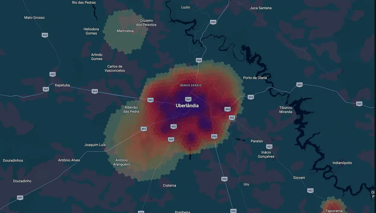 Mapa eleitoral de Paulo Sérgio
